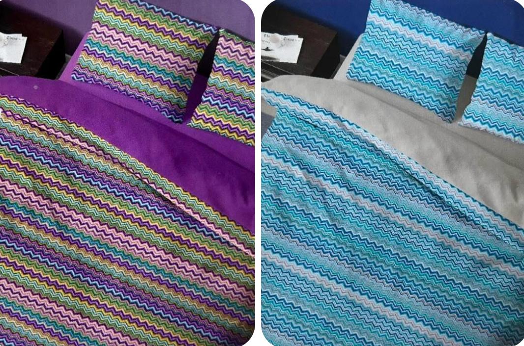 COMPLETO LETTO IN COTONE BAIA - LINEA QUADRIFOGLIO