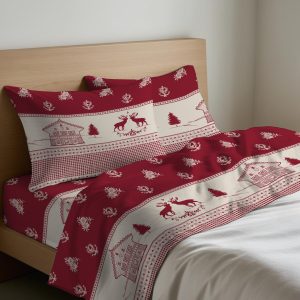 Set Lenzuola modello TIROLO- 100% Finissimo Cotone LINEA Quadrifoglio