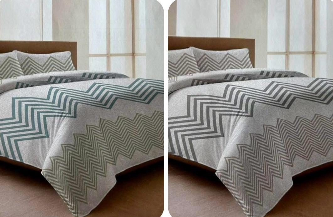 SET LENZUOLA COTONE ZIG ZAG - LINEA QUADRIFOGLIO